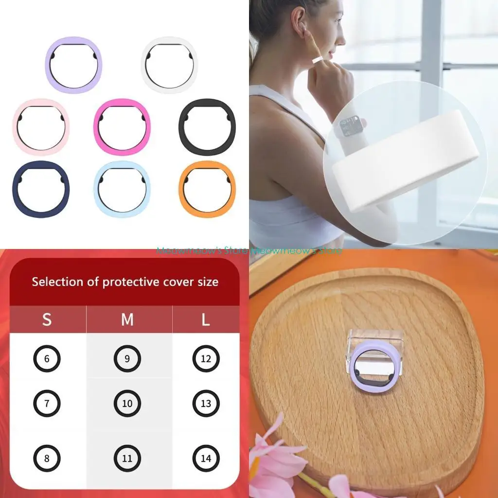 W91A حلقات السيليكون درع علبة Ringconn Gen 2 Rings Sweatproof 8pcs