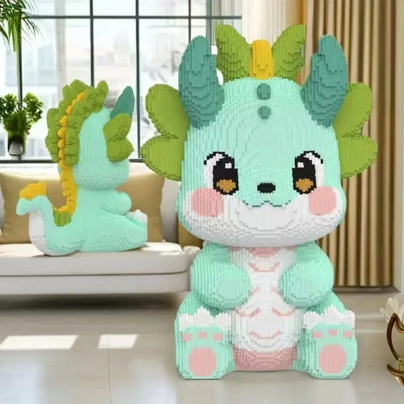 30000Pcs Dragon Baby Model Building Blocks Floor-Standing Large Ornament Year of the Dragon Building Block Gift Handmade Creative view 2