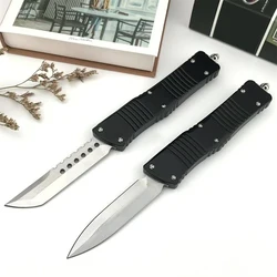 Mini AU TO Knife Quick Assist Open D2 Blade Aluminum Handle Outdoor Knife Hunting Camping Tactical Military Tool