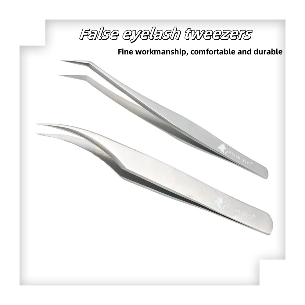 High hardness stainless steel without deformation flowering grafting lashes material stainless steel tweezers