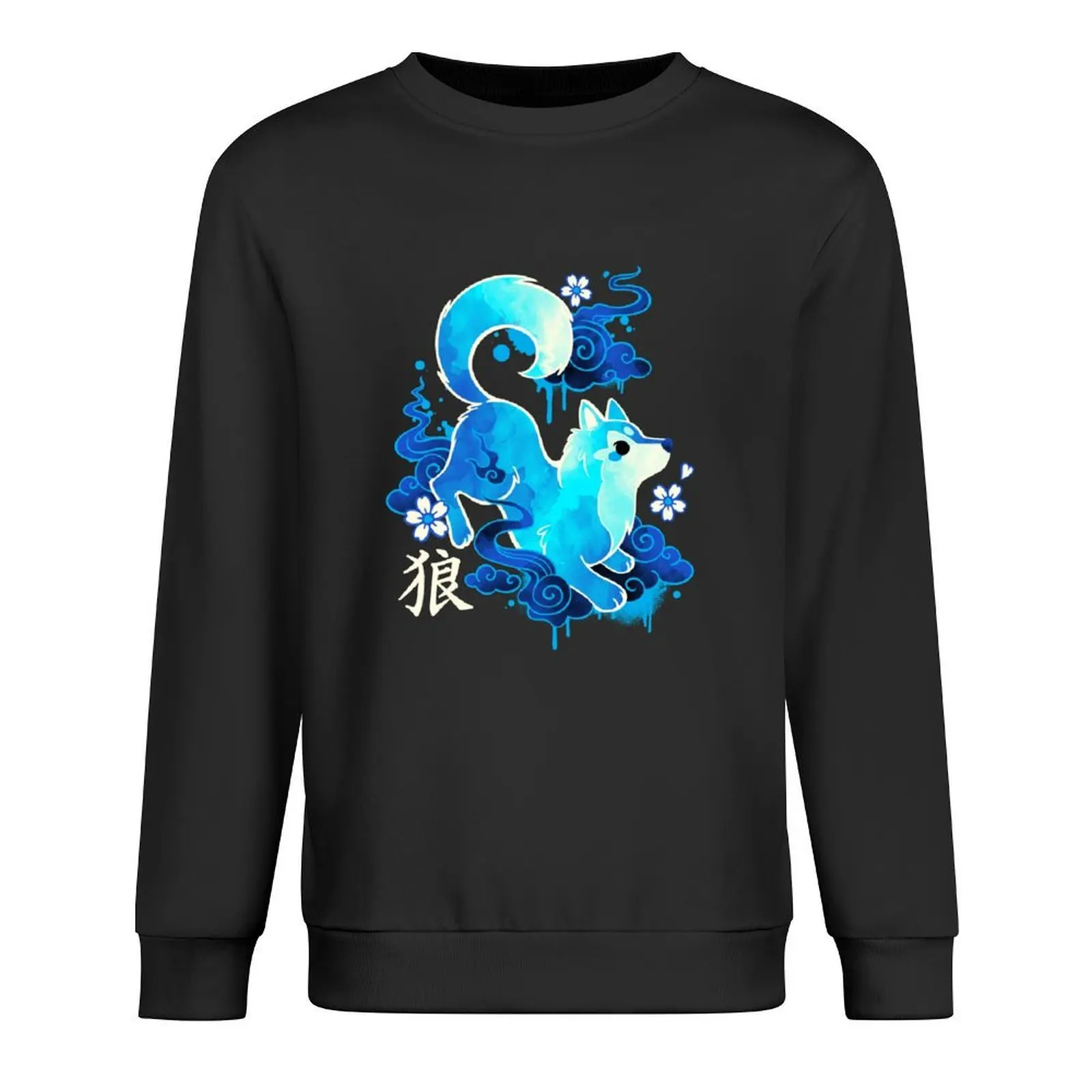 

Wolf spirit kawaii Pullover autumn clothes men's clothes clothes for men men's sweat-shirt anime sweatshirt