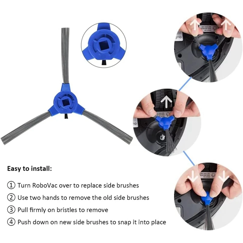 For Eufy G40 Hybrid / Hybrid+ Robot Vacuum Cleaner Accessories Main Side Brush Mop Cloth Rags Hepa Filter Dust Bags