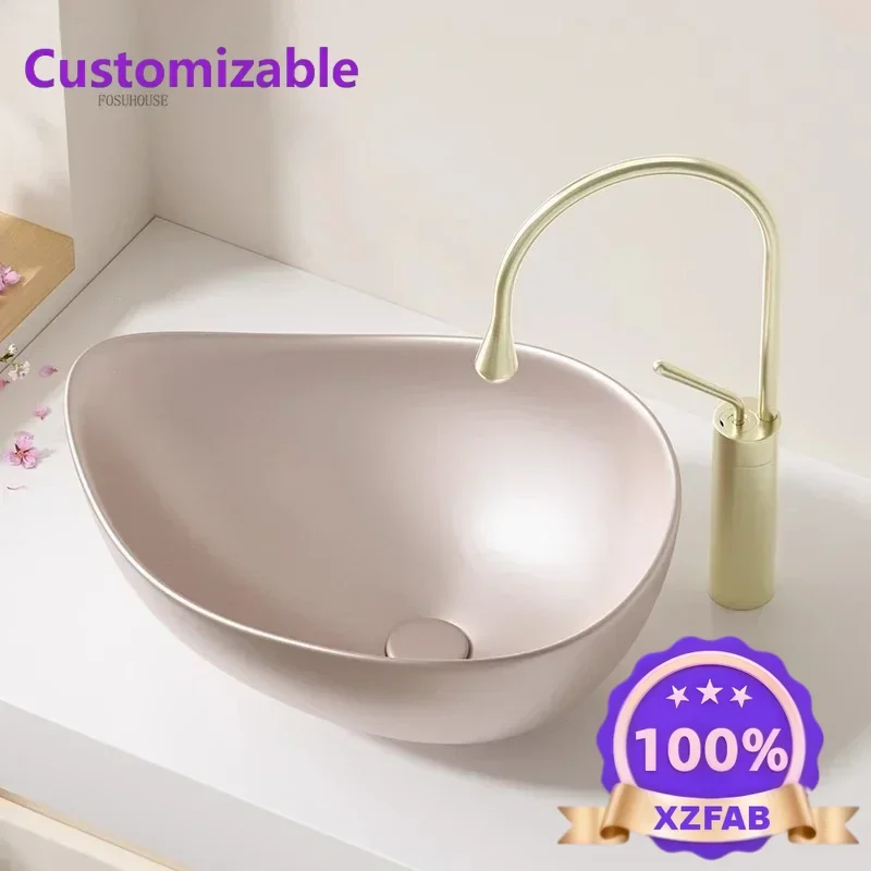 Factory Direct 2026 High Grade Ceramic Bathroom Sink, Above Counter Basin Household, Creative Hotel Balcony, Deepened