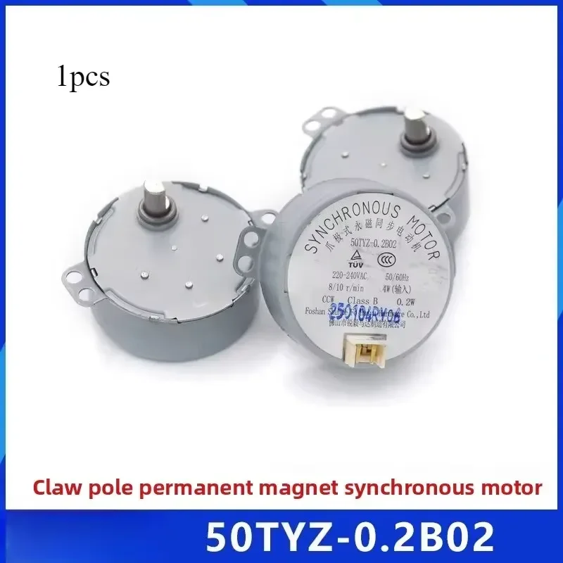 for 50TYZ-0.2B02 Low Speed Synchronous Motor 220V-240VAC 8/10 RPM Permanent Magnet Claw Pole Design High Torque Quiet