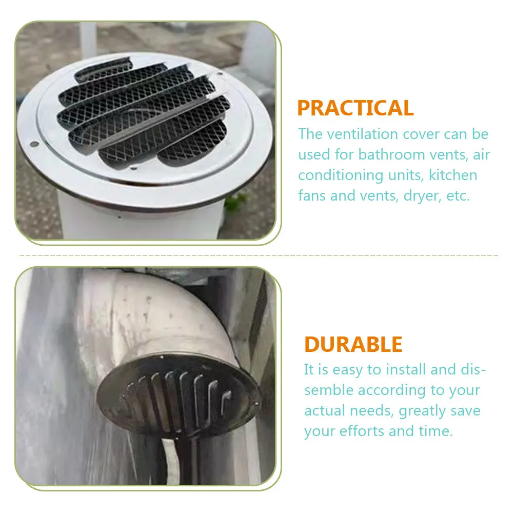 Cover Vent Air Ventilation Grille Exhaust Halloween Christmas New Year Air Vent Cover Stainless Steel Exhaust Fan Vent Cover