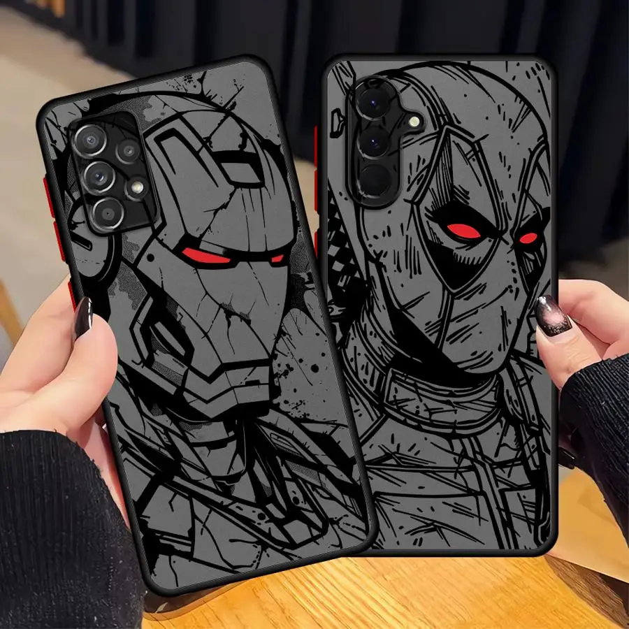 Marvel Deadpool Coque Case for Samsung Galaxy A56 A55 A34 A36 A54 A14 A23 A73 A33 A52S A72 A16 A15 A17 A52 A35 A53 Phone Cover