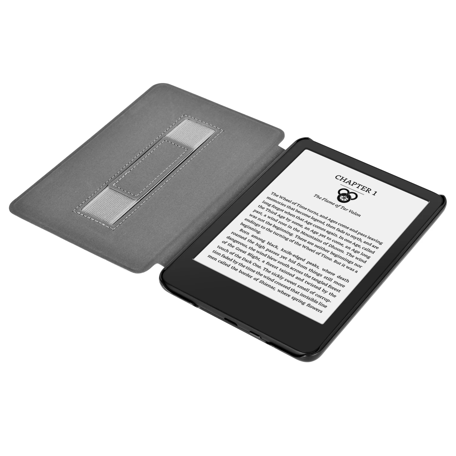 For Kindle 11th RS23CV Smart Case with Hand Strap Painted PU Leather Cover for Kindle 11th C2V2L3 Magnetic Protective Slimshell