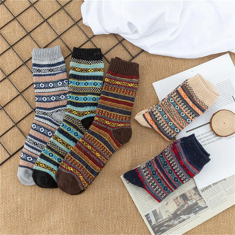 Autumn Winter Suitable Both Men Women Sweat Absorbing Casual Warm Thick Soft Comfortable Mid Tube Socks