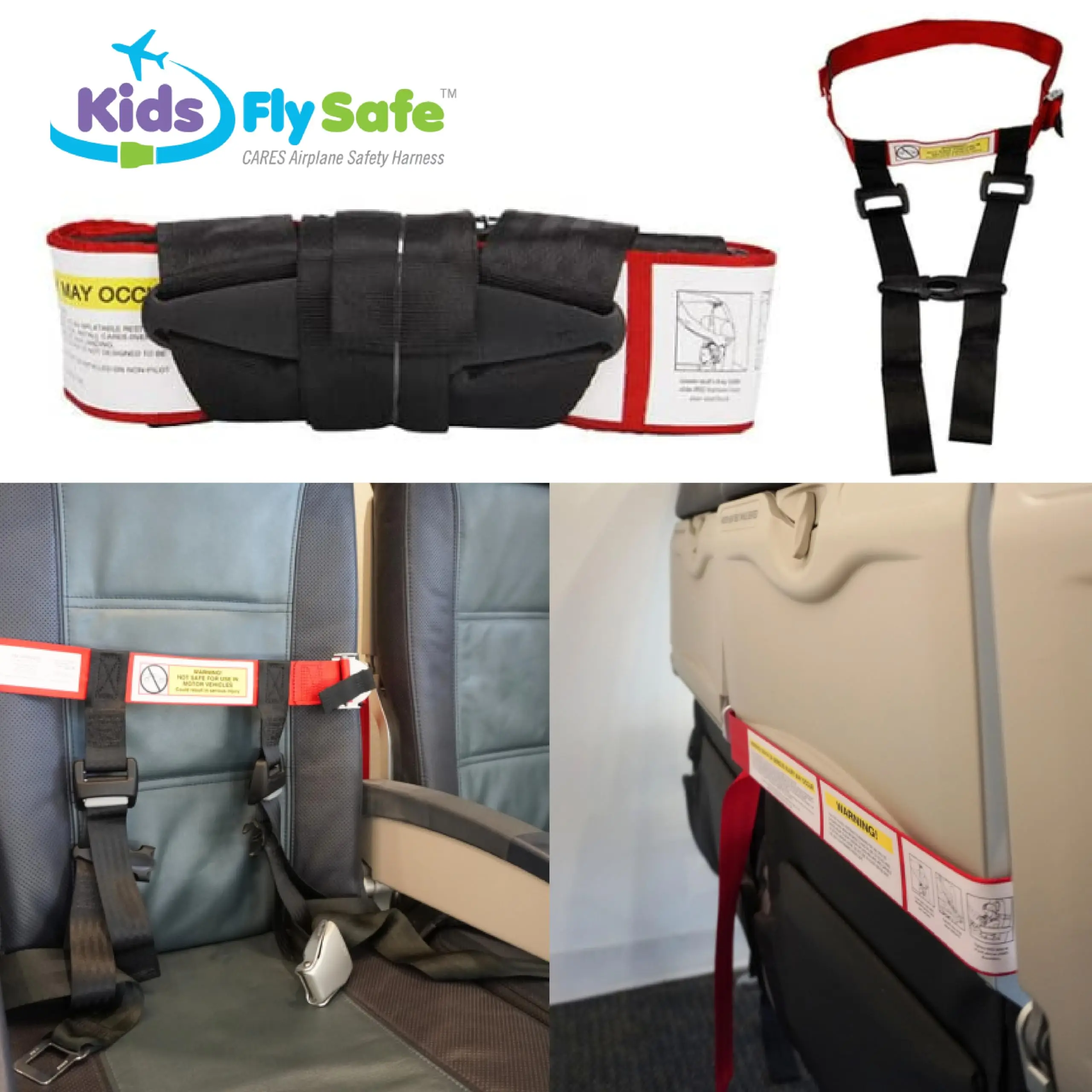 Cares Airplane Safety Travel Harness For Kids - Toddler Travel Restraint - Provides Extra Safety For Children on Flights