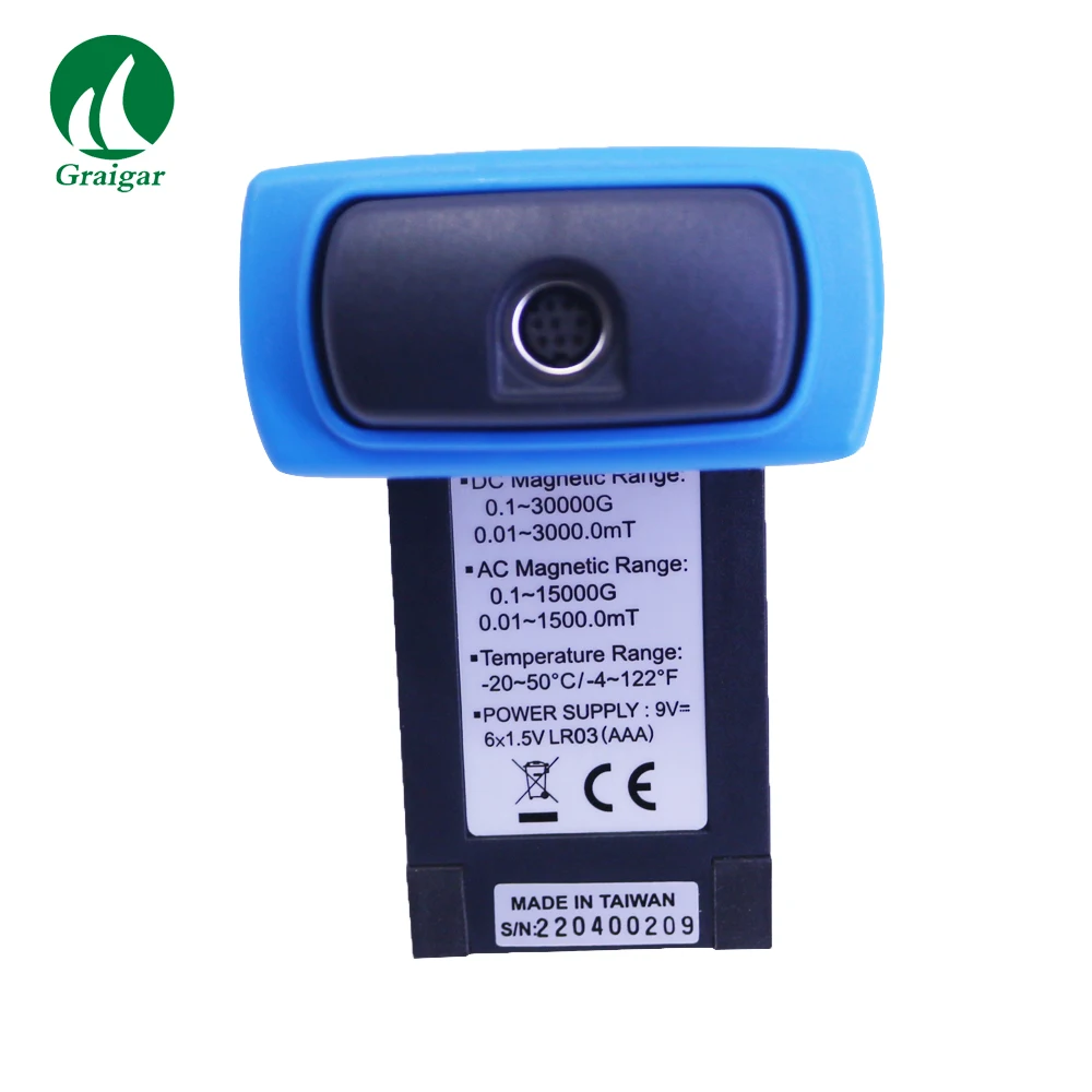 TENMARS TM-197 TM197 AC / DC Gaussmeter Magnetometer Magnetic Field Strength Meter with Data HOLD and Backlight Function