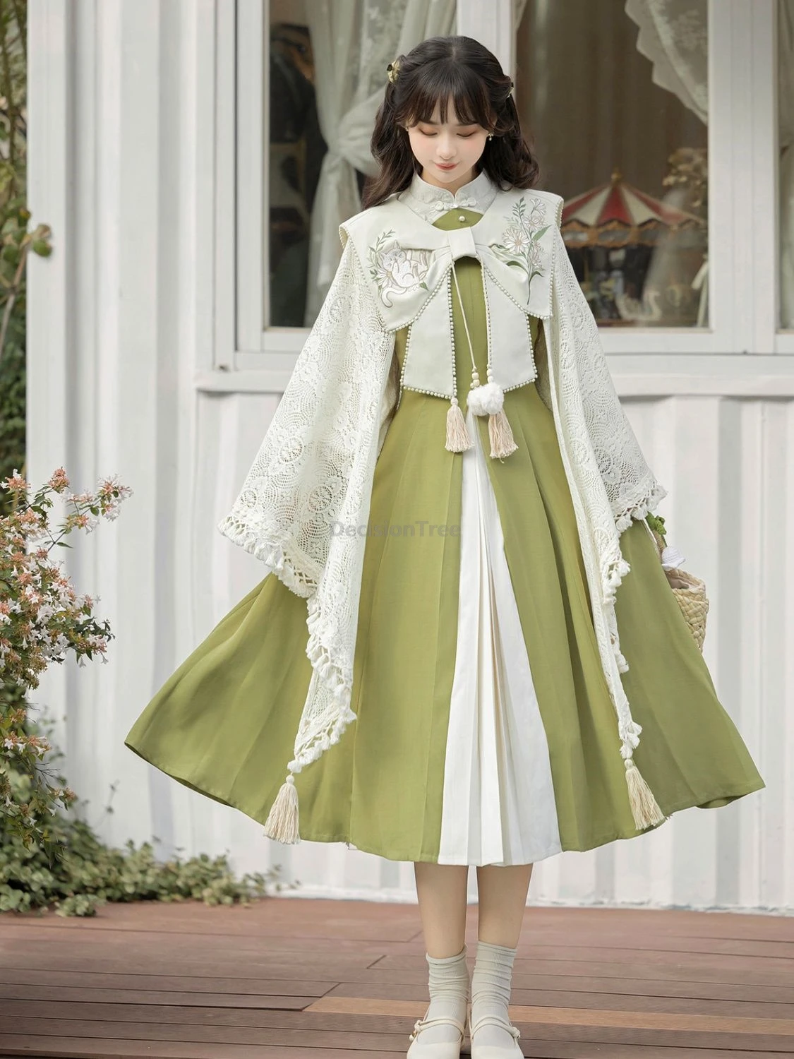 

2025 sweet fresh pastoral style chinese garment improved han element vintage temperament hanfu youth lively girls daily hanfu