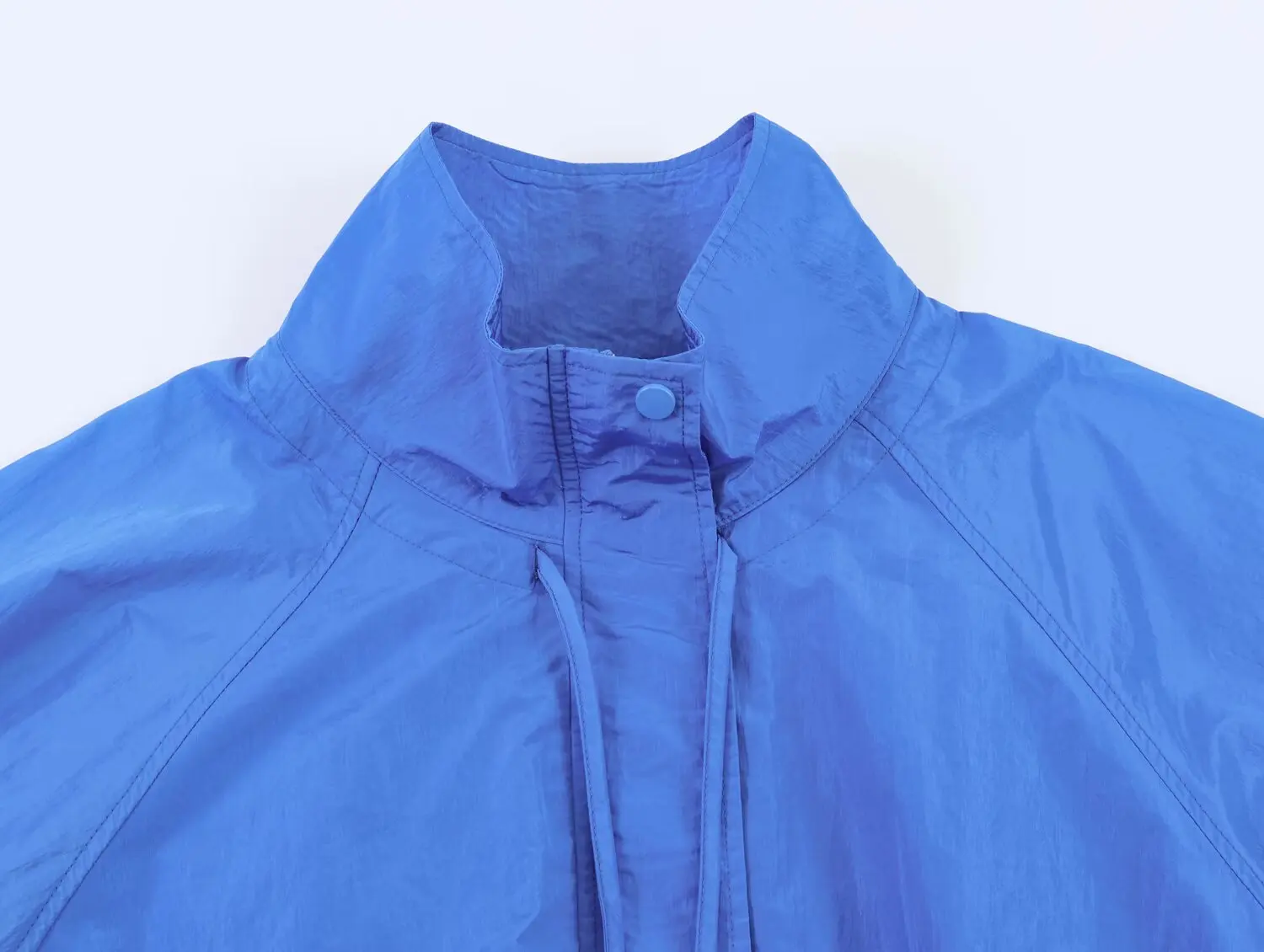 KONDALA Street-Style Stehkragen-Jacke für Damen Minimalistische Lässige Reißverschluss-Jacke Neue 2026 Frühling Sommer Trendige Damenjacken – Detail 5