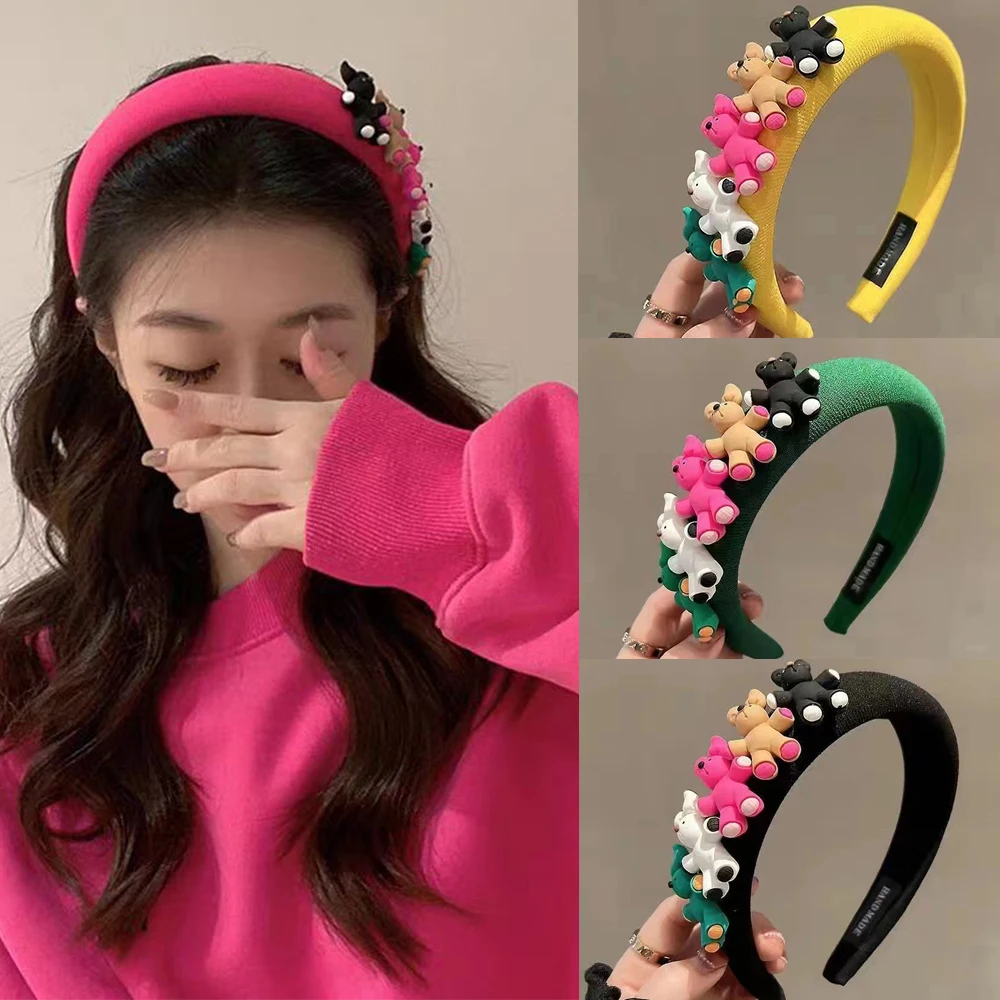 漫画のスポンジヘッドバンド,ヘアフープ,ウサギのヘッドバンド,洗顔用の滑り止め,豚のヘッドバンド,ヘアアクセサリー