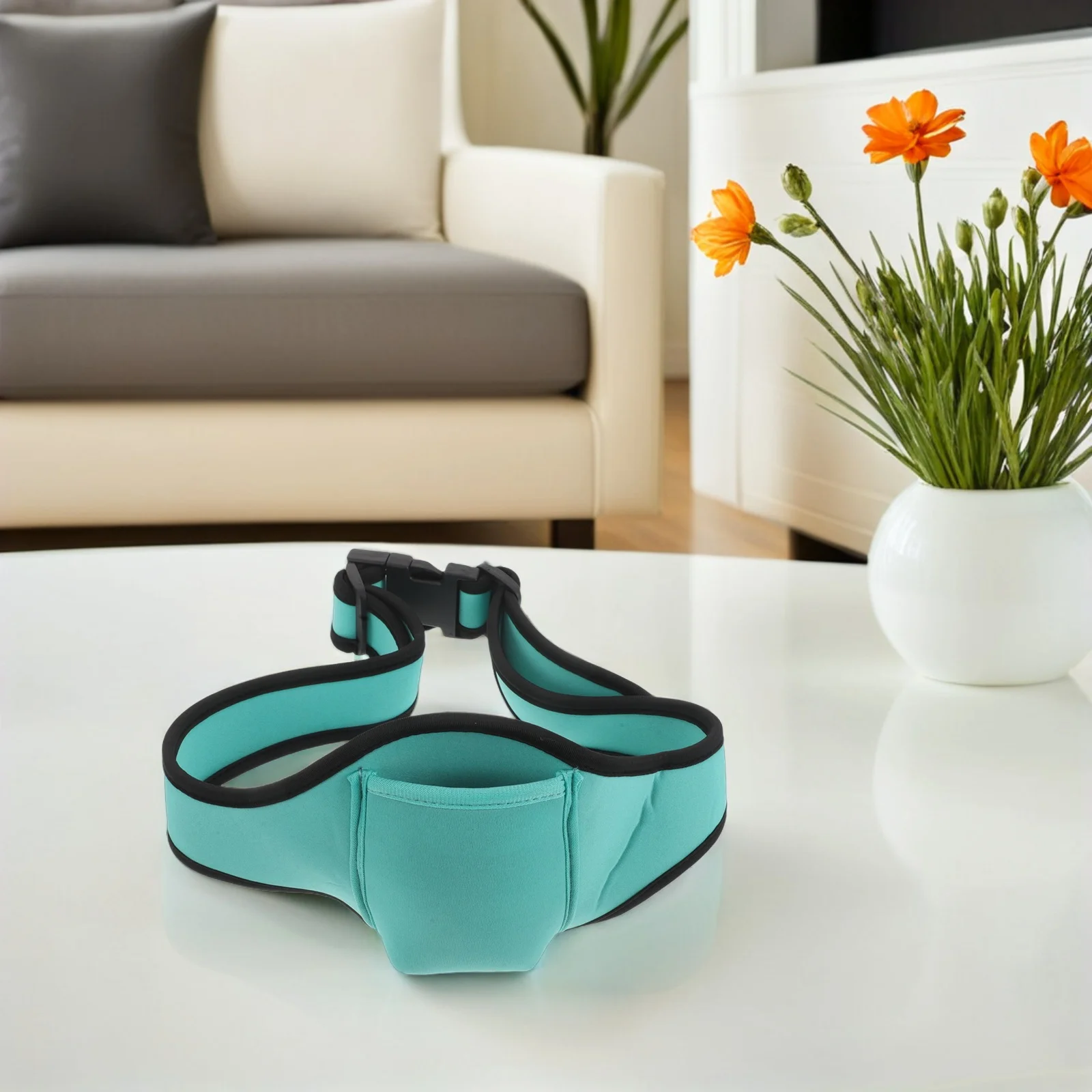 Neopren-Telefonaufbewahrung, Taillengürtel, Laufen, Workout, Fitness, wasserdicht, Dual-Pocket, Freisprech-Telefonhalter