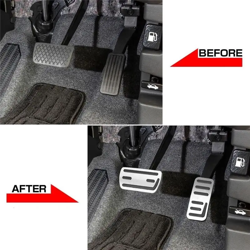 

A82M-Car Accelerator Brake Pedal Pad Covers Aluminum Alloy For Honda WR-V WRV DG5 2024 Accessories