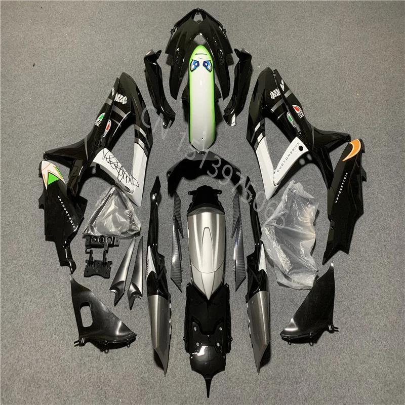 Injection molding black white motorcycle complete fairing kit  For SUZUKI GSXR600 GSXR750 K8 2008 2009 2010  Bodywork