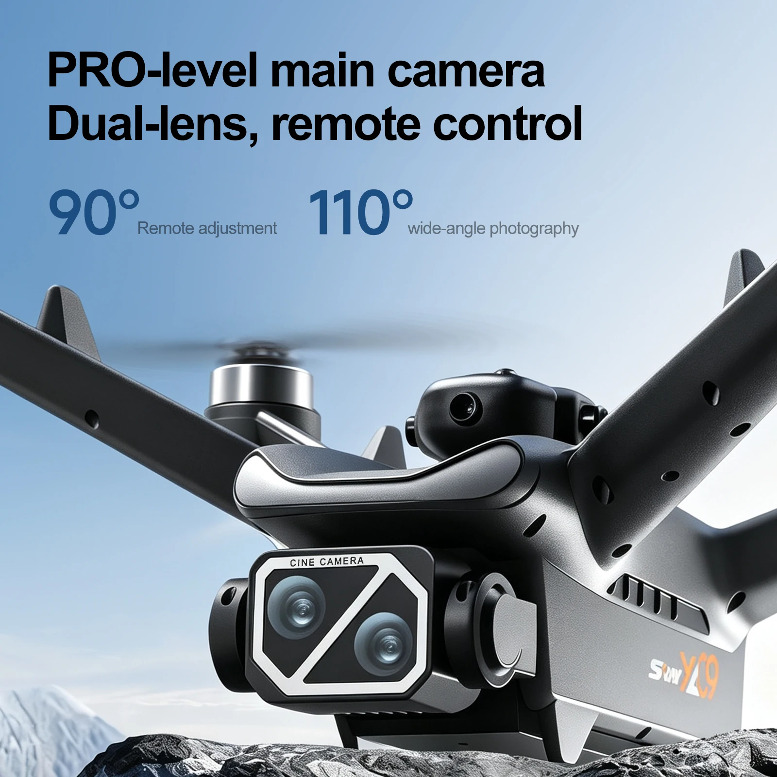 NEW YL09 Drone With Screen Remote Control 8K HD Dual Camera Brushless Motor Obstacle Avoidance Foldable FPV Quadcopter RC Drones view 5