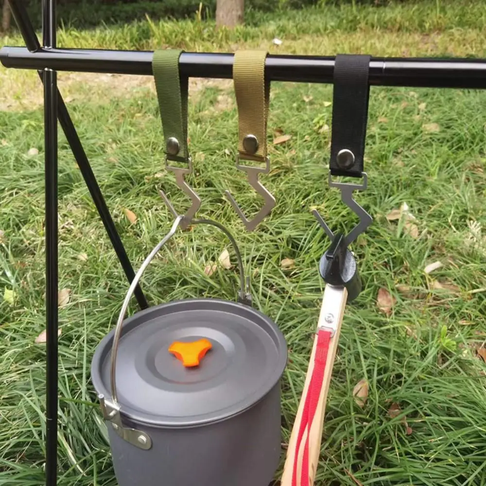 قوي S-شكل السنانير انفصال مريحة التخييم هوك المحمولة والعتاد المنظم تخزين الرف الرف السنانير تعليق الأواني