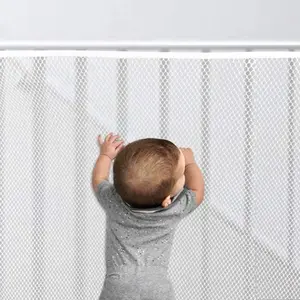 Rede de segurança para crianças, Pet Fence, Janela Varanda, Proteção Escadaria, Pet Safe, Durável, Crianças, Escadas, Casa, 300x77cm 6 principais vendas cercado criança - №4