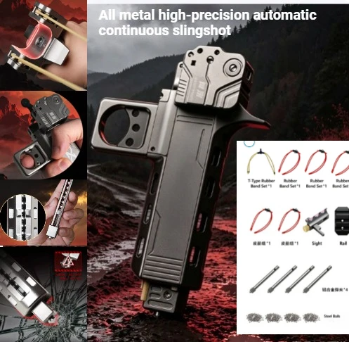 Aluminum Alloy V5 Automatic Loading Rapid Fire High-precision Outdoor Portable Continuous Firing High-power Competitive Tool