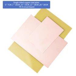 1/10 pcs Single sided copper clad plate 5X7CM  7X10CM 10X15CM 12X18CM 20X30CM Experimental board,FR-4 circuit board,diy