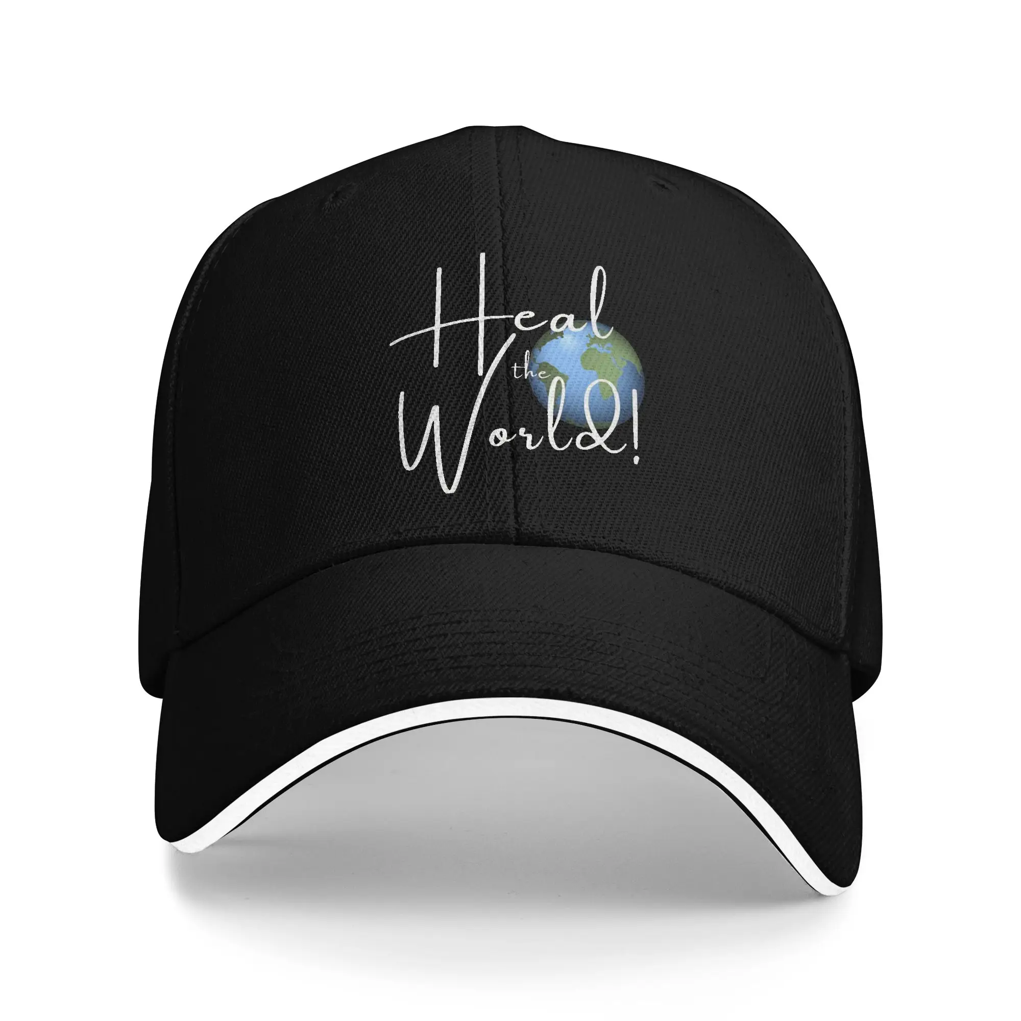 Summer Heal The World MJ Signature michaels jacksons Golf Hat Unisex Headwear  Outdoor Golf Adjustable Fit Sun Caps