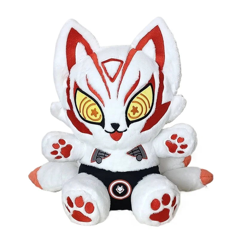 40Cm 1.5kg Original Ins Kamen Rider Extreme Fox MK9 Floating General Nine-tailed Cub Plush Dolls