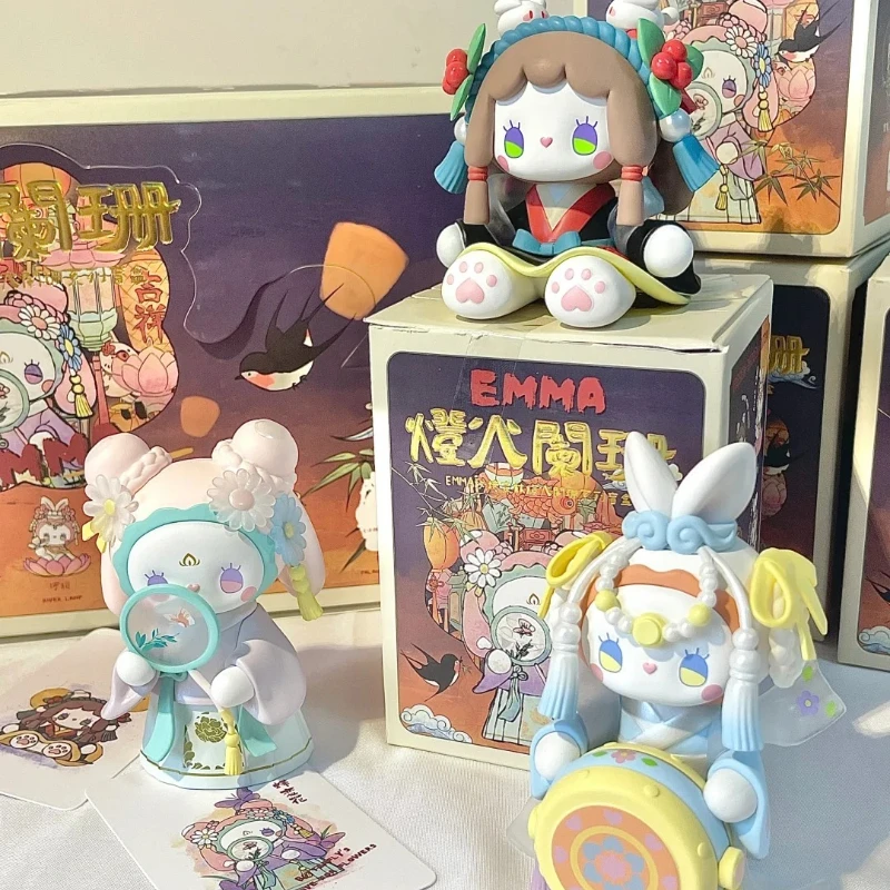 EMMA سر الغابات خافت أضواء سلسلة صندوق أعمى اللعب لطيف أنيمي عمل نموذج لجسم الحلي صندوق غامض فتاة طفل مفاجأة الهدايا
