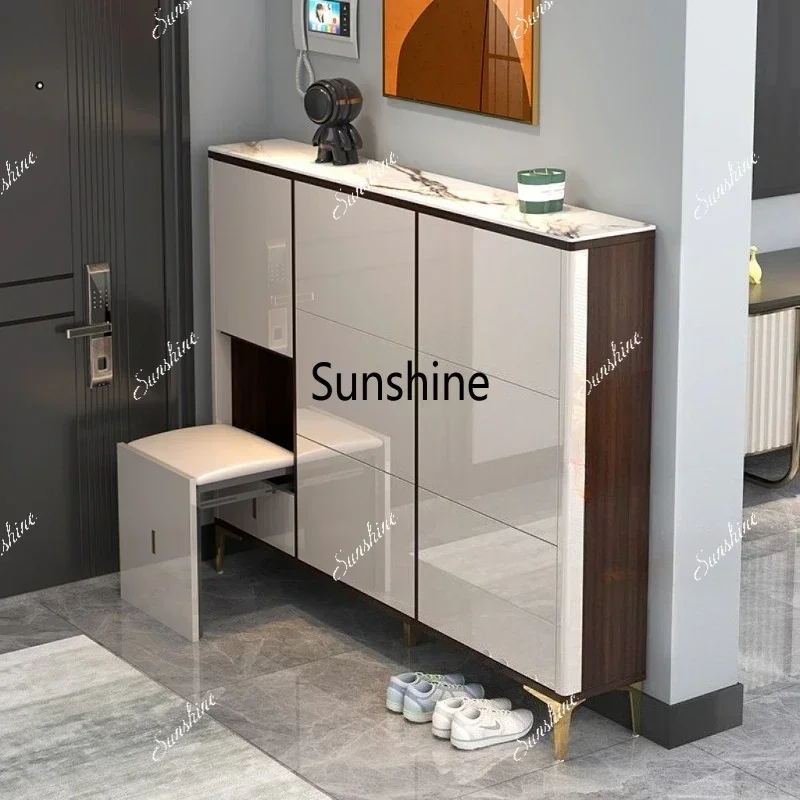 YYBox Luxury Shoe Cabinet Organizer Storage Mobile Living Room Display Modern Shoe Shelf Slippers Muebles Shoemakers Furniture