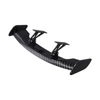 Auto Parts Car Spoiler Wing Fading Resistance Wind Stabilization Carbon Fiber Pattern Lightweight ABS Resist Fading