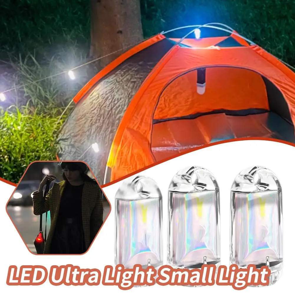 LED Ultra-small Mini Flashlight Rechargeable Silicone Sports Camping Lamp Indoor Outdoor Keychain Waterproof MINI Light Lig Q2A7