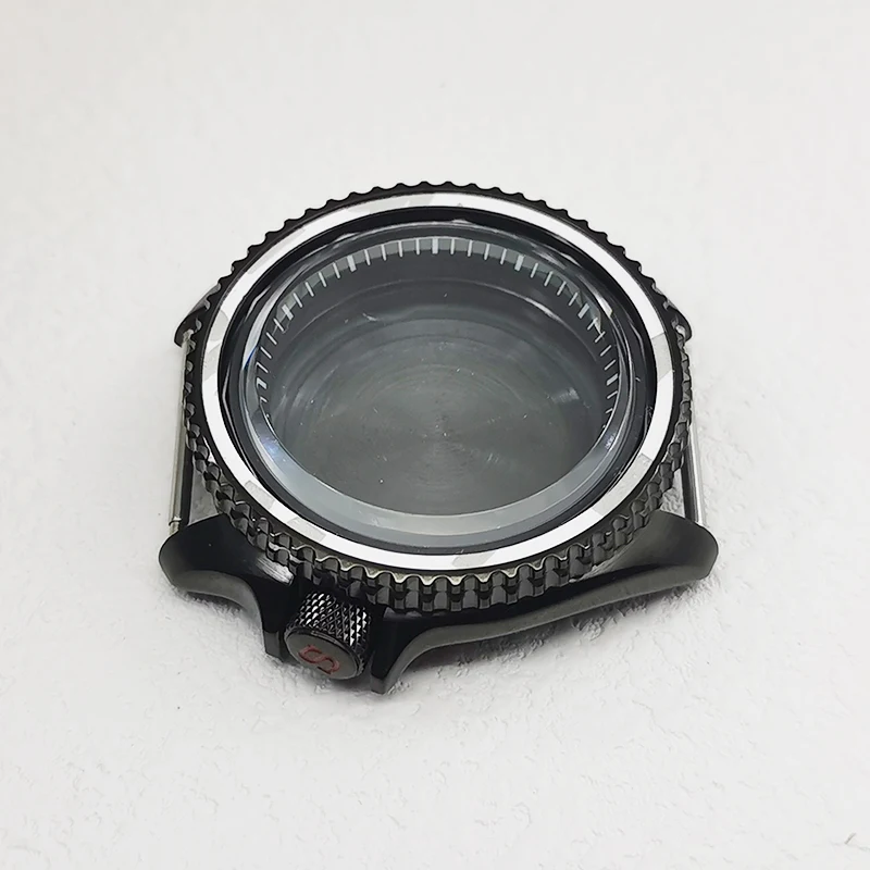 

42mm Black SKX007 Watch Case Sapphire Glass Fits NH35 4R NH36 7S Movement 28.5mm Dial With Bezel Insert Men Watch Repair Parts