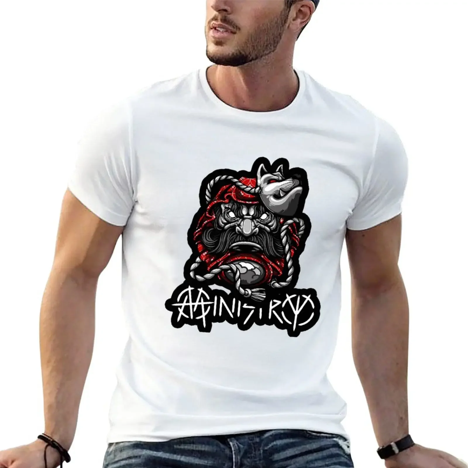 New ministry T-Shirt custom t shirts vintage clothes Short sleeve tees slim fit t shirts for men