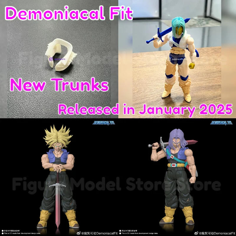 Demoniacal Fit Dragon Ball Z SHF Super Saiyan Trunks The Boy From The Future Son of Tomorrow Anime Action Figure Model Toys