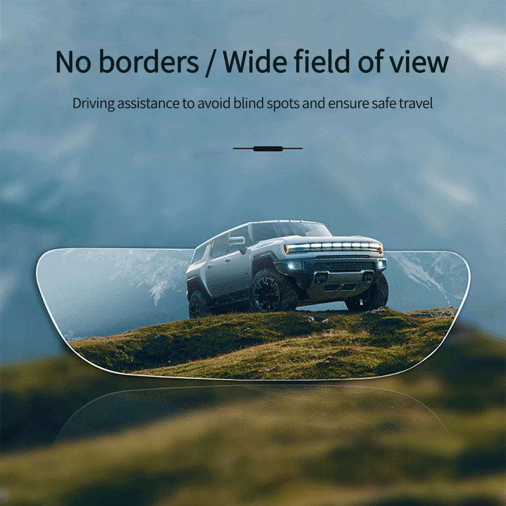 

2PCS Car Rearview Mirrors 360 Degree Adjustable Angle HD Glass Blind Spot Mirrors Frameless Wide-angle Rearview Auxiliary Mirror
