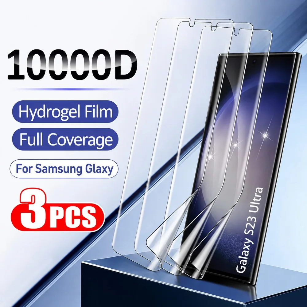 3PCS Hydrogel Film For Samsung Galaxy S26 S25 S24 S23 Screen Protector For Samsung Galaxy S22 S21 S20