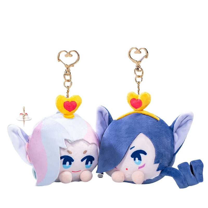 [Official]Game LOL Rakan Xayah Keychain Cute Magnetic Pendant Doll Cosplay Backpack Decoration Couple Doujin Birthday Gifts view 6