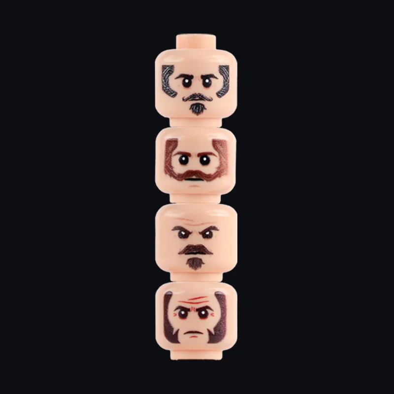 الجنود العسكريين الشكل إصابة الوجه التعبير رئيس أجزاء بنة كامو المحارب خوذة حبل الوجه الأشعة فوق البنفسجية لعبة الطوب المطبوعة