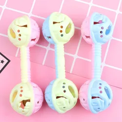 Double-Headed Hand Rattle Children's Party Toys To Appease The Baby Small Toy Rattle Toy Baby Shower Hand Holding Bell Gift