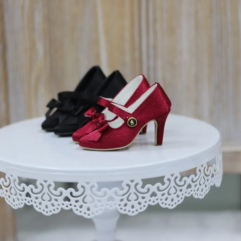 BJD Doll shoes 1/3, SDGR/ Big Girl /AS Elegant silk pointed high heels BJD doll accessories
