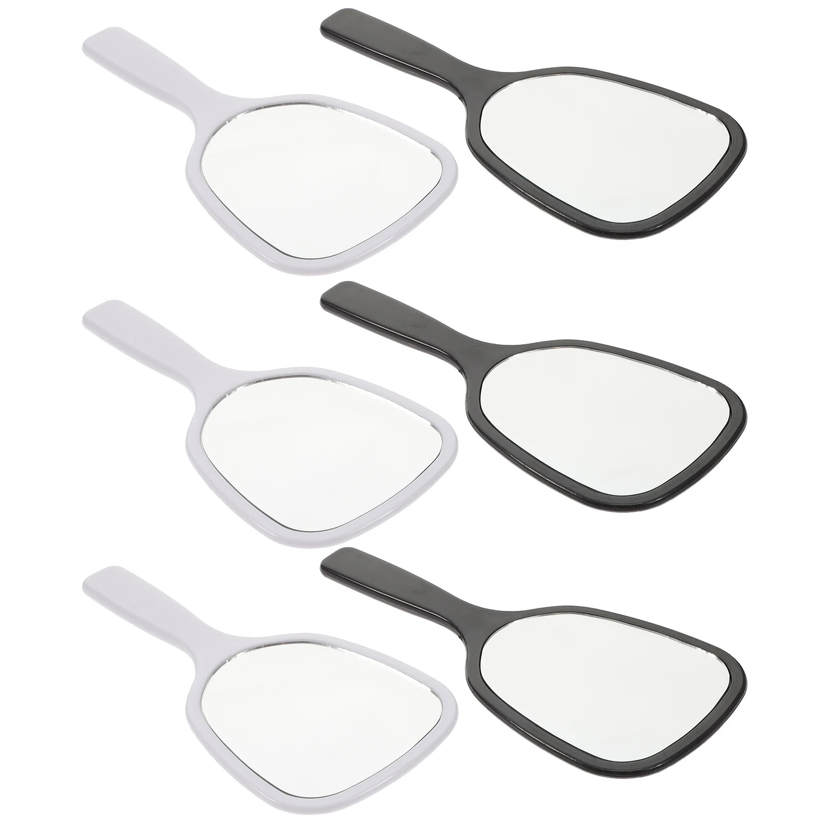 

6Pcs Modern Handheld Mirror Premium Material Ergonomic Handle for Clear Reflection Hand Mirror Compact Mirrors