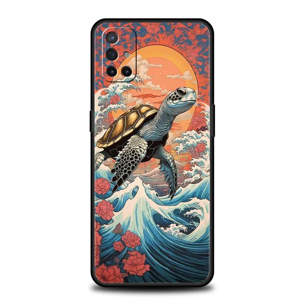 Ocean Animal Tortoise Phone Case For Oneplus 10T 11 R10 Nord N100 N200 N10 10 7 8 9 7T 8T 9R 9RT CE 2 Z Pro 5G Soft TPU Cover