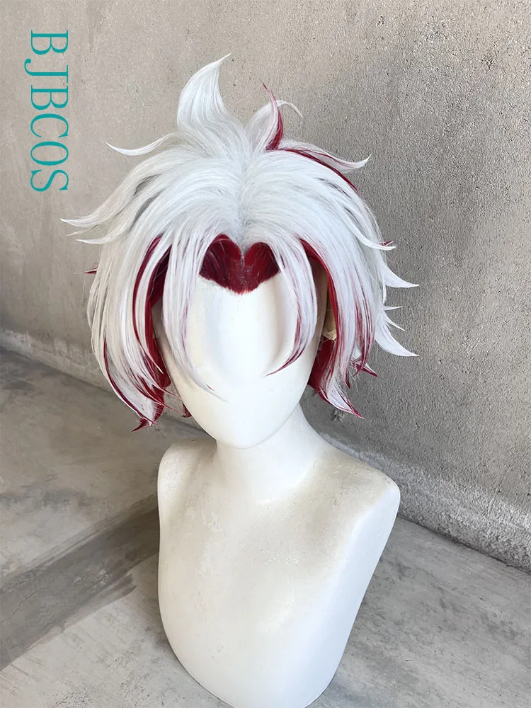 

[Styled] Wuthering Waves Scar Cosplay Wig Short Boss Fractsidus Wig Heat-resistant Fiber Hair for Party Halloween