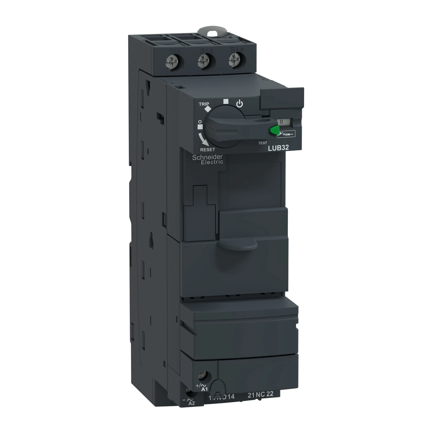 LUB32 Product picture  Non reversing power base, TeSys Ultra, 3P, 1NO + 1NC, 32A, 690V