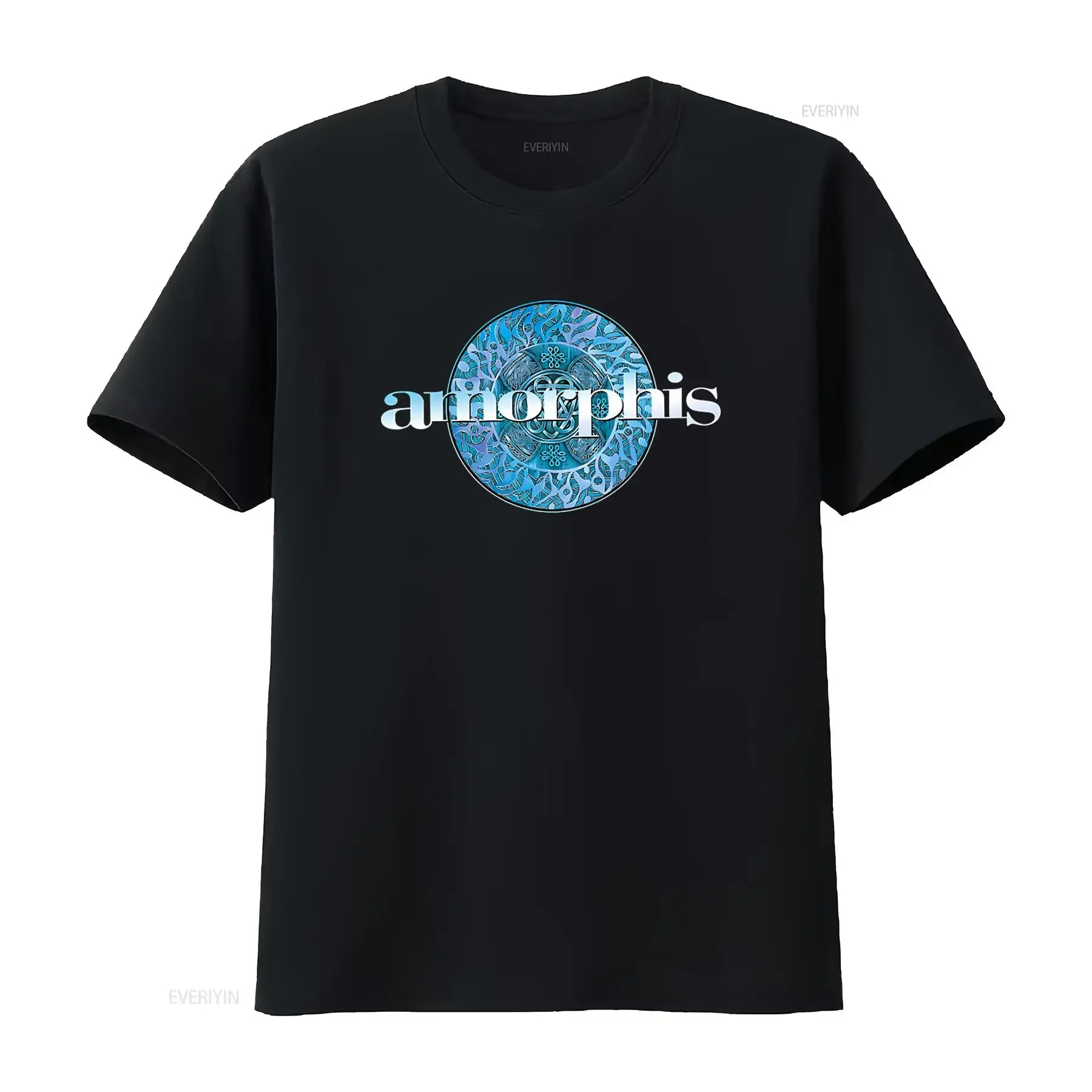 Amorphis Elegy Design T Shirt Rock Band Inspired Print vintage Washed Stylish fashion Top For Everyday Wear Stretched Unisex