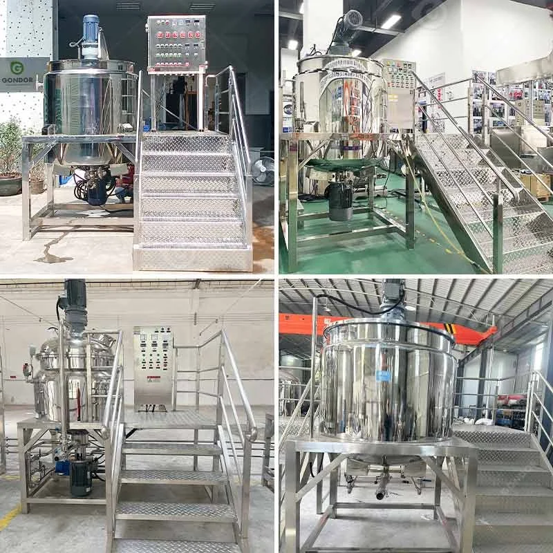 High Shear  Vacuum Homogenizer Emulsify Mixer Mix Tank Emulsion Emulsification Make Machine with Liquid Wash