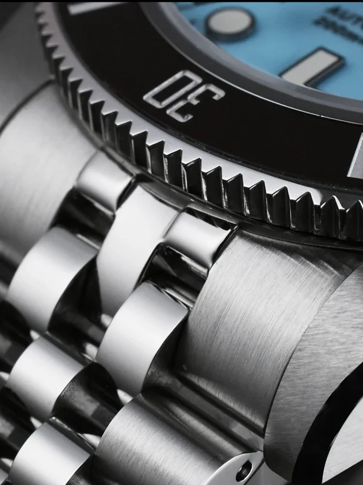 San Martin SN0128 40mm Diver Watch NH35 Automatic Mechanical Enamel Dial Classic Men Watches Waterproof 200m Sapphire Wristwatch