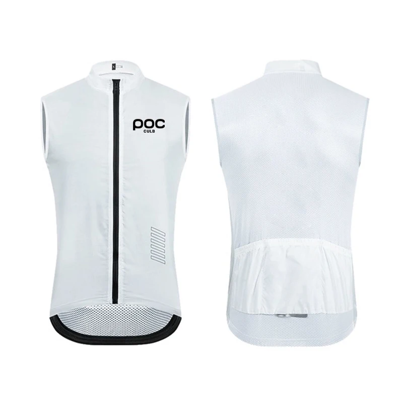 CULB-traje de ciclismo de carretera POC, camiseta sin mangas con carga impermeable, chaleco de colores, ligera, a prueba de viento, novedad de 2024