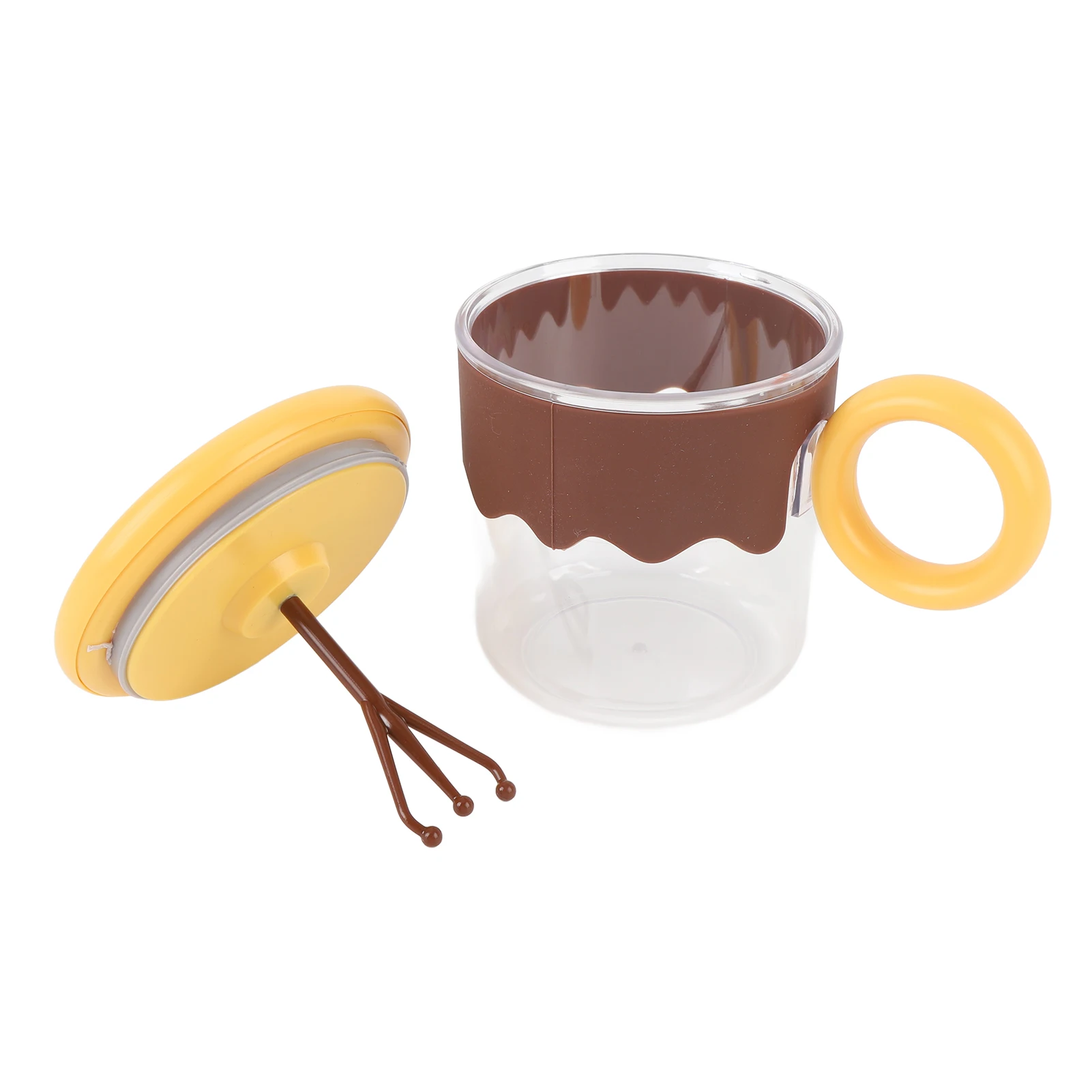 400ML Cute Plastic Electric Stirring Coffee Mug Portable Automatic Milk & Protein Powder Mixer One Click Stir Cup