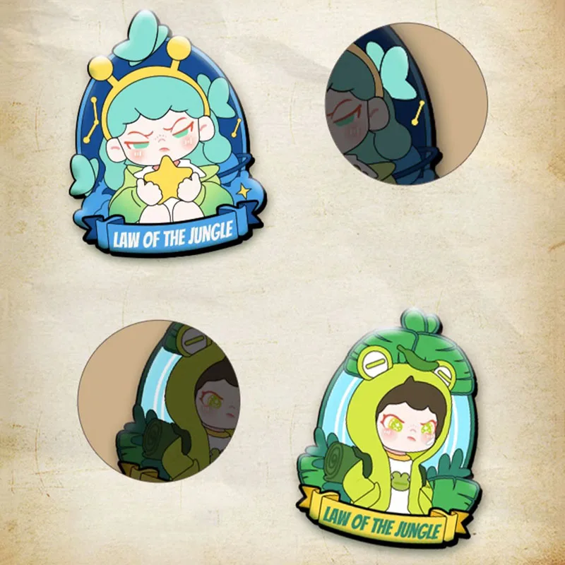 Dora Law of The Jungle Series Badge Blind Box Toys Mystery Box Original Figure Guess Bag Mystere Cute Kawaii Model Gift